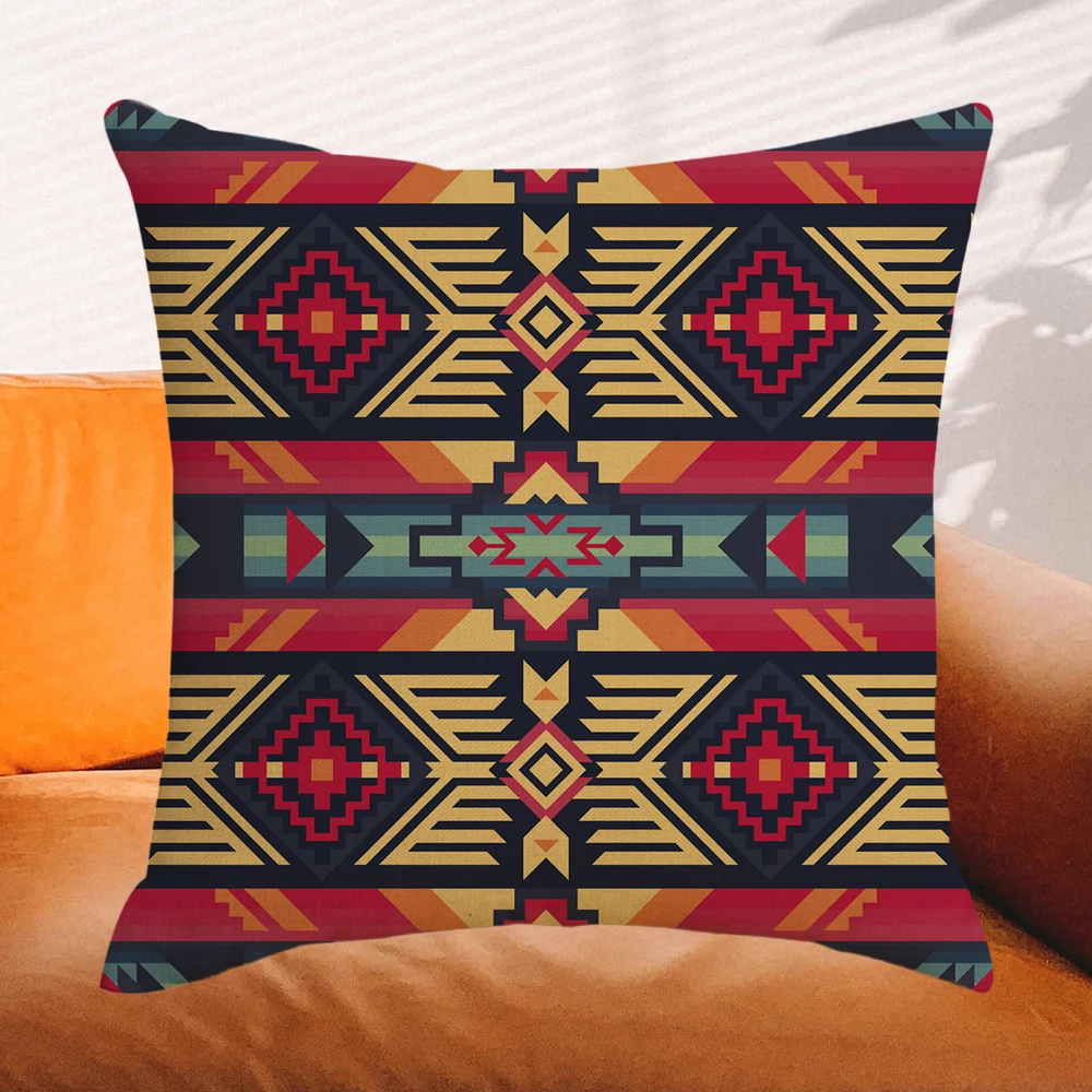 

Наволочка в этническом стиле для подушки, 45x45 см