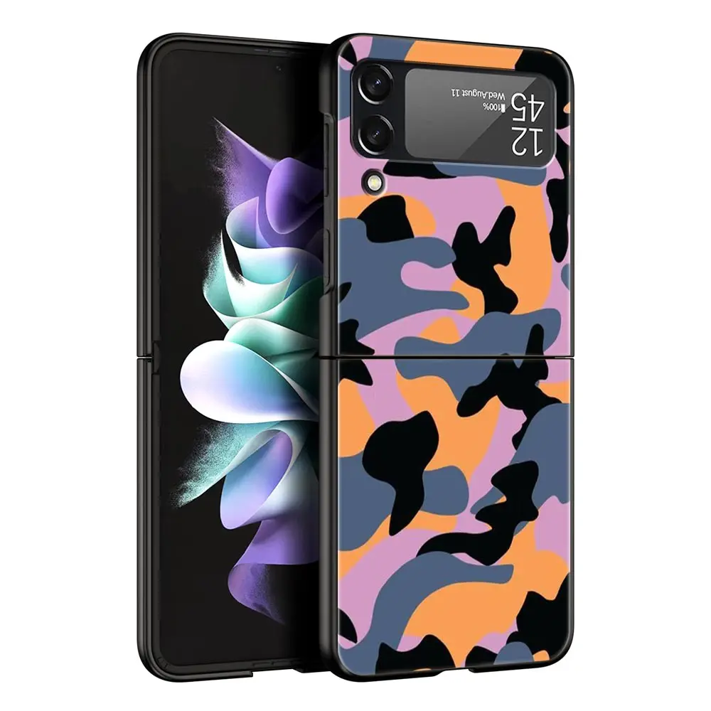 Камуфляжный армейский чехол в стиле милитари для Samsung Galaxy Z Flip3 |