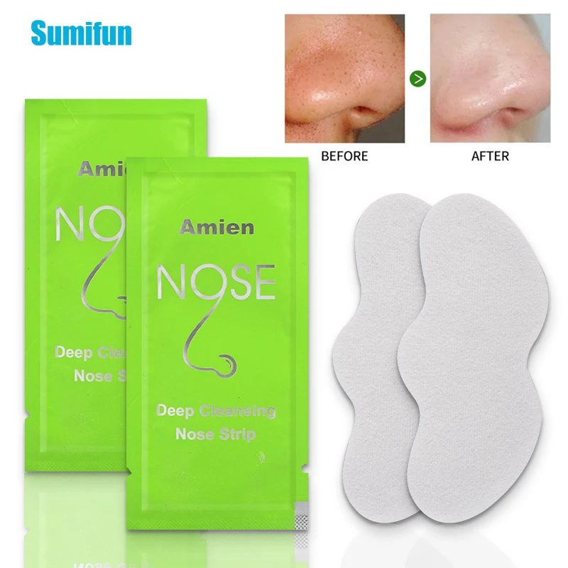 2/6/10/30Pcs Bamboo Charcoal Blackhead Whitehead Remover Mask Deep Cleansing Nose Pore Strips Shrink Pore Acne Sticker Skin Care