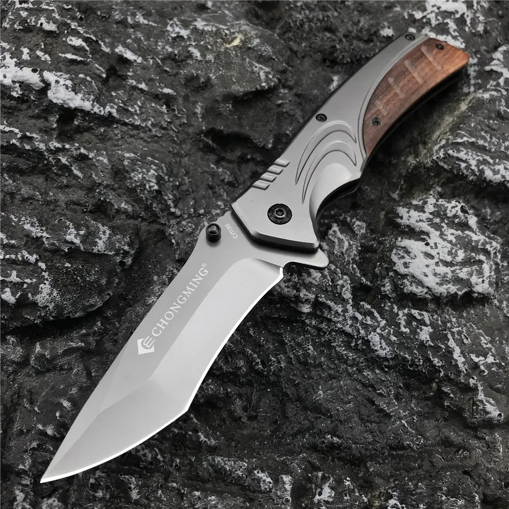 

CHONGMING High Hardness 5Cr13Mov Military Knives G10/Wood Handle EDC Tool For Hunting Camping Survival Outdoor Everyday Carry