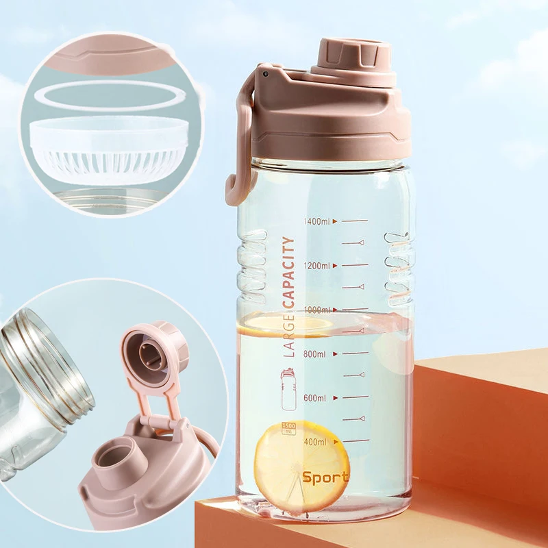 

Простая Спортивная бутылка для воды с фильтром, пластиковая бутылка для питья для путешествий на открытом воздухе, чайник, бутылка для воды,...