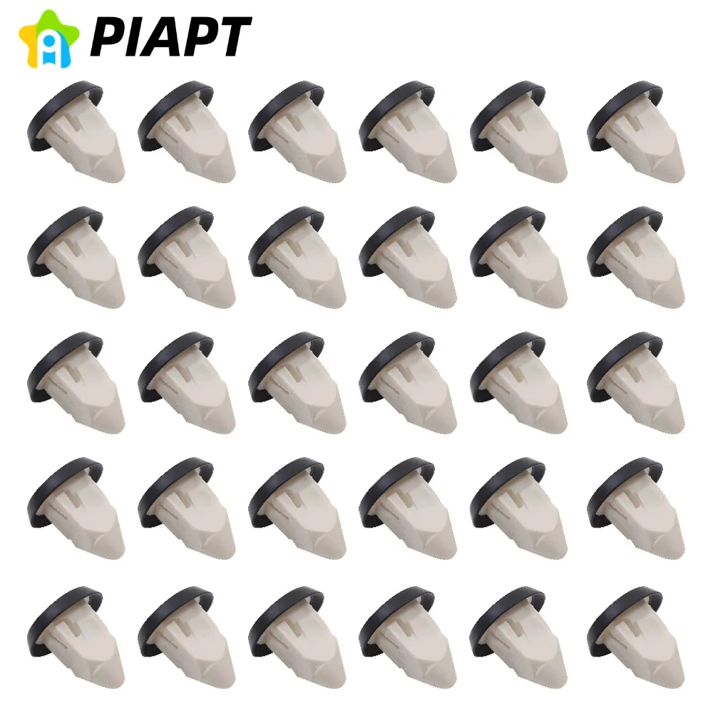 

30 шт. OE # 51127020321 Втулка крышки бампера с черным резиновым уплотнителем для BMW и Mini 51-12-7-020-321, 51127020321, VW N105-168-01