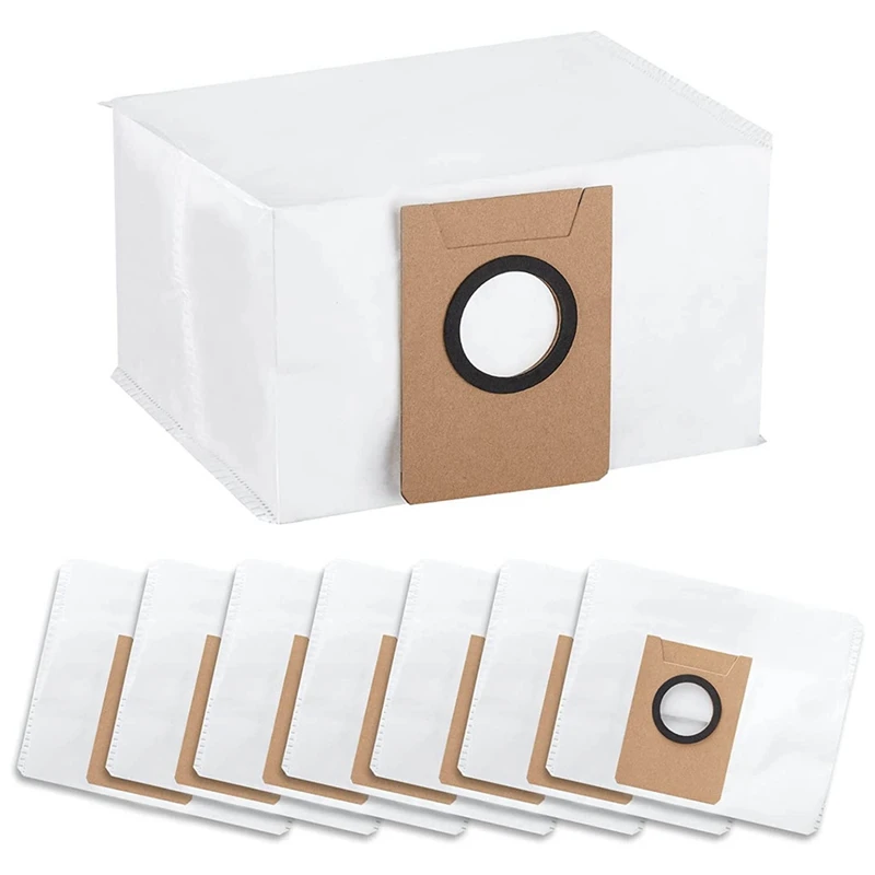 

8 Piece Vacuum Cleaner Bags For Ecovacs Deebot X1 Omni Suction Station, Large Capacity Dust Bag Replacement Parts