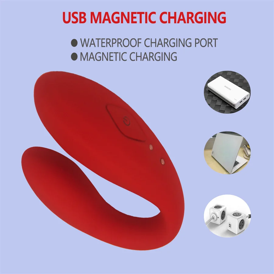 Беспроводной пульт дистанционного управления U-образный фаллоимитатор вибратор