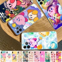 bandai star kirby phone case for iphone 11 12 13 mini pro xs max 8 7 6 6s plus x 5s se 2020 xr case