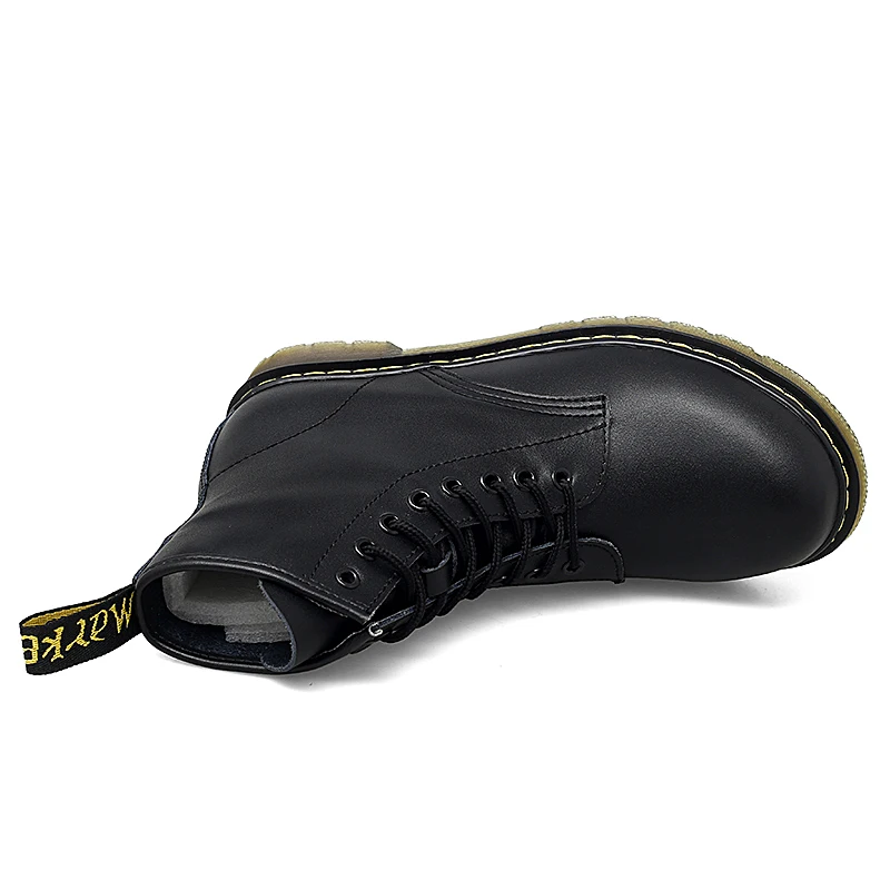 Sneakers Men Rubber Boots Man Lace Up Shoes Round Toe Rain Fashion Rock Riding Ladies Ankle Autumn Couple Trendy Botas De Mujer