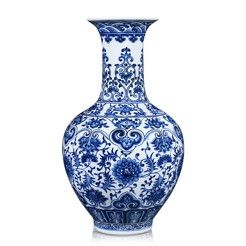 

Antique Classic Blue and White Hand Painted Home Decoration Porcelain Flower Vase