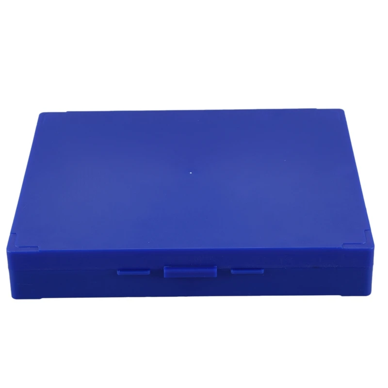 

New 5X Royal Blue Plastic Rectangle Hold 100 Microslide Slide Microscope Box