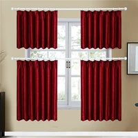 short blackout curtains for living room wine velvet curtain for kitchen bedroom kitchen window blinds soft warm curtain drapes