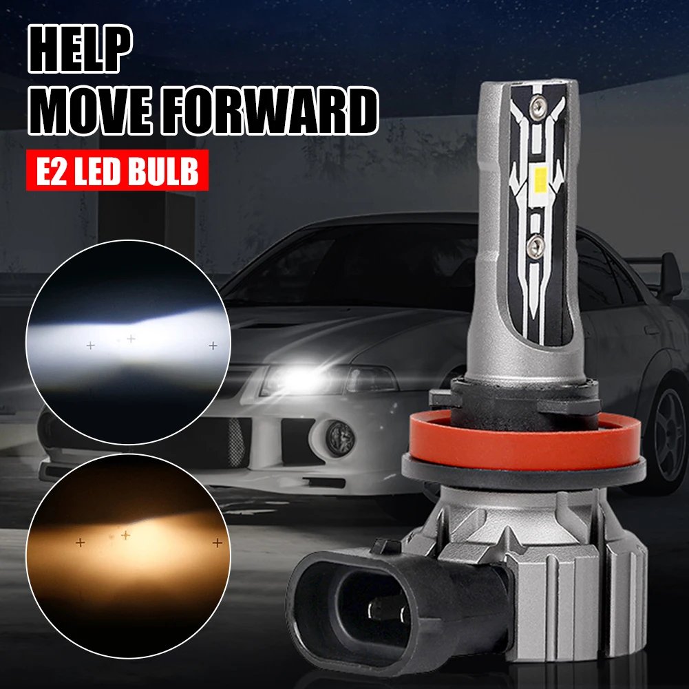 

2pcs 100W 10000LM H4 H7 Canbus LED H8 H9 H11 9005 HB3 Hir2 9012 HB2 9003 Car LED Light Headlight Turbo Fog Lamp 6000K 12V Diode