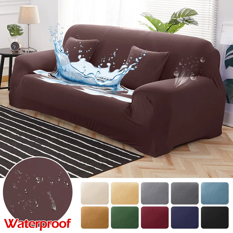 

Waterproof Sofa Cover High Stretch Couch Cover 1/2/3/4 Seater Sofa Slipcover All Cover Furniture Protector Cover For Kids Pets