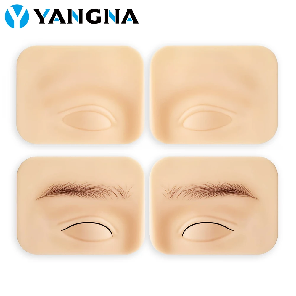 

1/2/3 Пары 3D Силиконовая практика тренировочная шкура для глаз для глаз 3D Постоянный макияж Силиконовая татуировка.