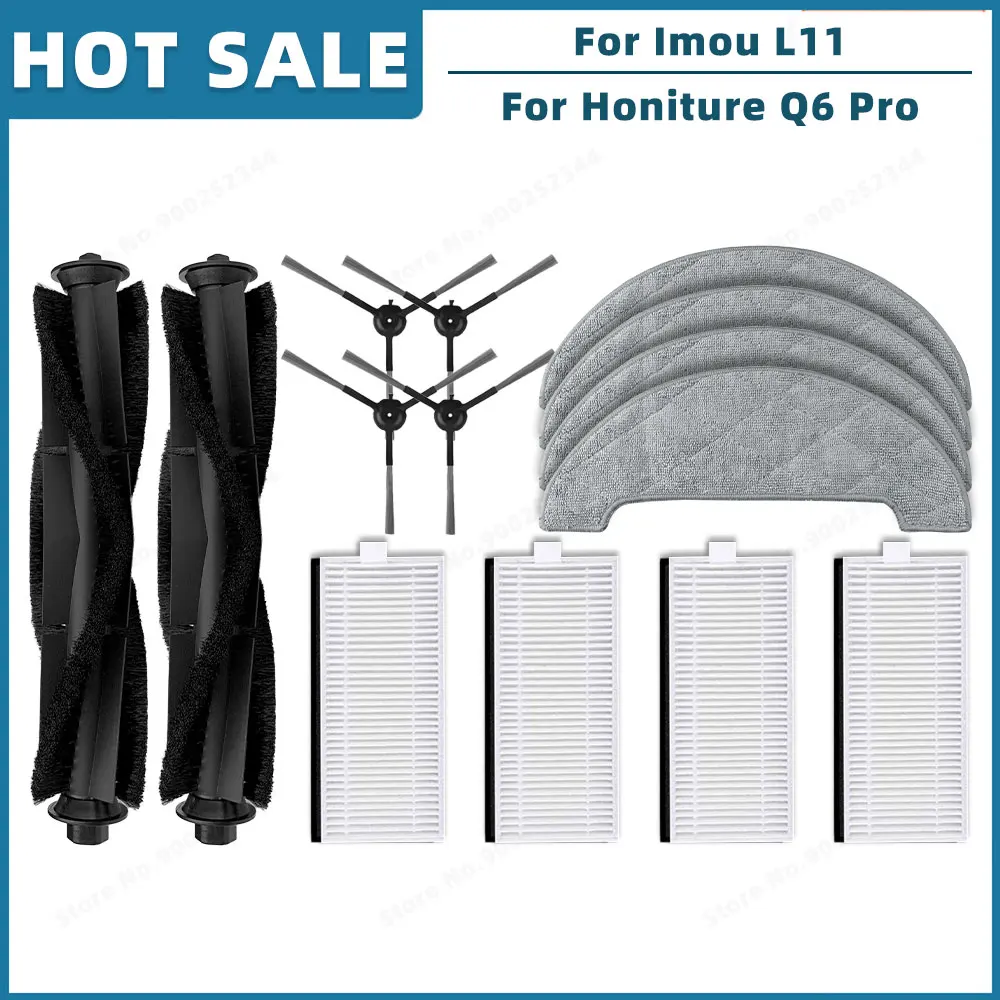 

Набор деталей для пылесосов OSSIEAO к Imou L11 Pro, Honiture Q6 Pro, Laresar L6 Pro, Airrobo T10+, Arnagar S8 Pro