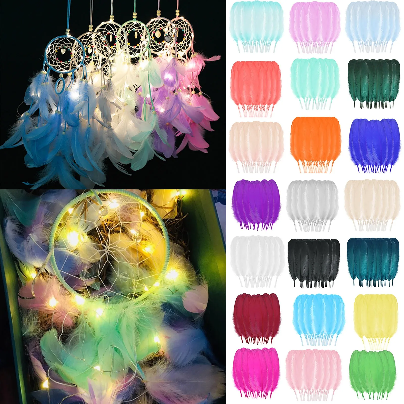 

50 шт. красочный Плюмаж для свадебной вечеринки, цветок, украшение для дома, «сделай сам», плавающий шлейф, волосы, кошка, палочка, одежда, реме...