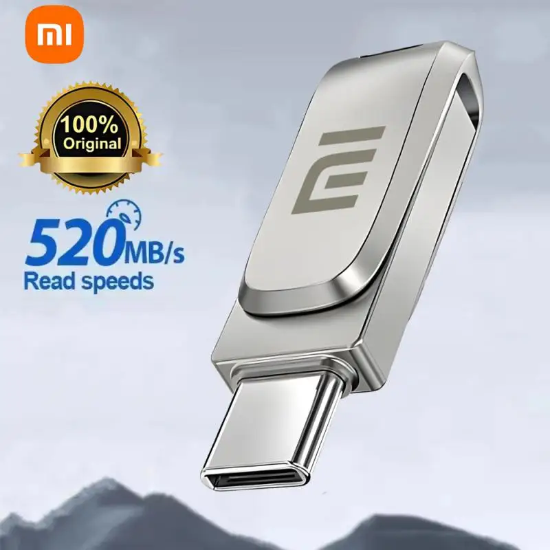 Xiaomi 2TB 1TB USB флэш-накопитель 512 ГБ 256 128 U Stick высокоскоростная 2 в 1 OTG Pen Drive для