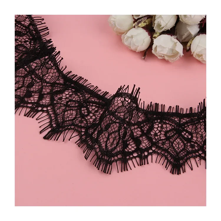 Черные двойные ресницы FZdiy кружевная ткань фотолюбовь Упаковка подарков лента