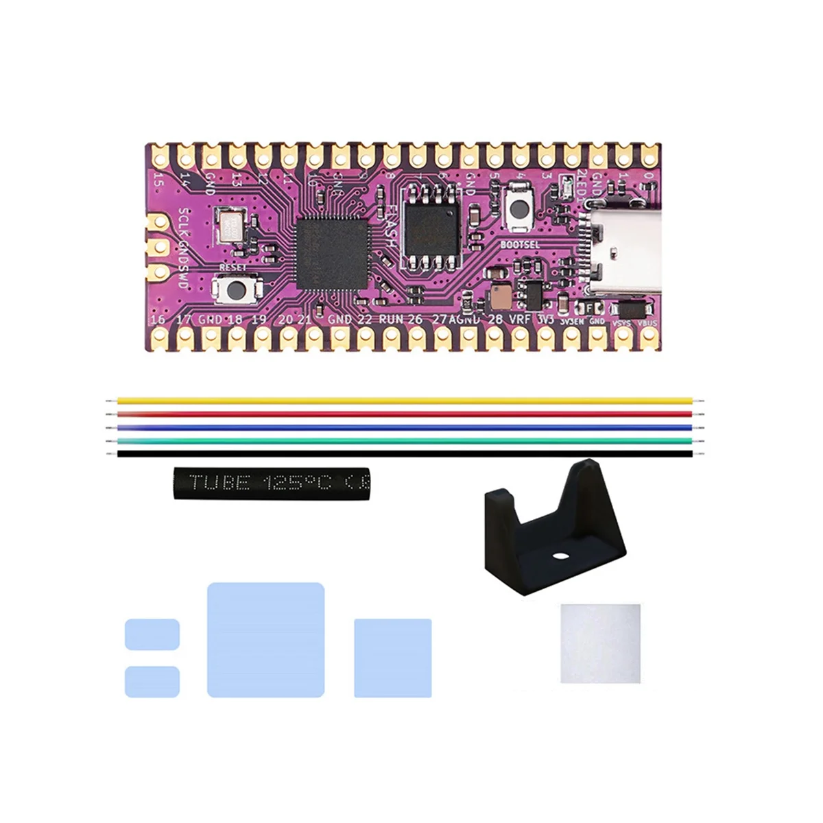 

For Raspberry Picoboot Board Kit RP2040 Dual-Core Arm Cortex M0+Processor 264KB SRAM+16MB Flash Memory Development Board
