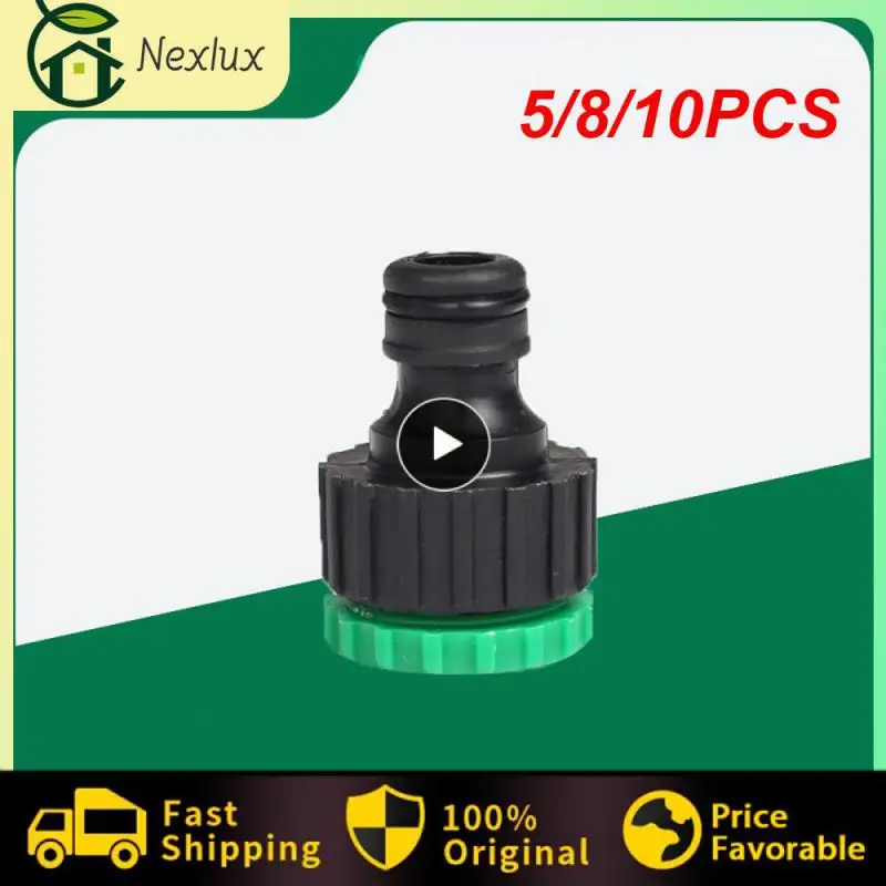 5/8/10PCS Plastic 1/2 Turn 3/4 Connector Faucet Adapter Water Pressure Cleaners Nozzle Household Connectors