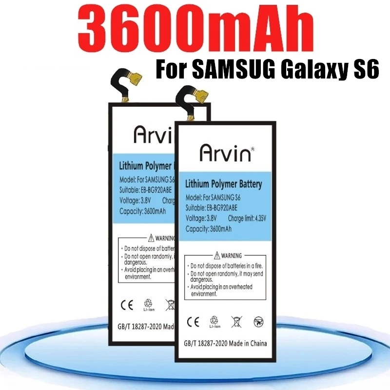 new original phone battery eb bg920abe for samsung galaxy s6 sm g920 g920f g920i g920a g920v g9200 g9208 g9209 s6 edge 3600mah free global shipping