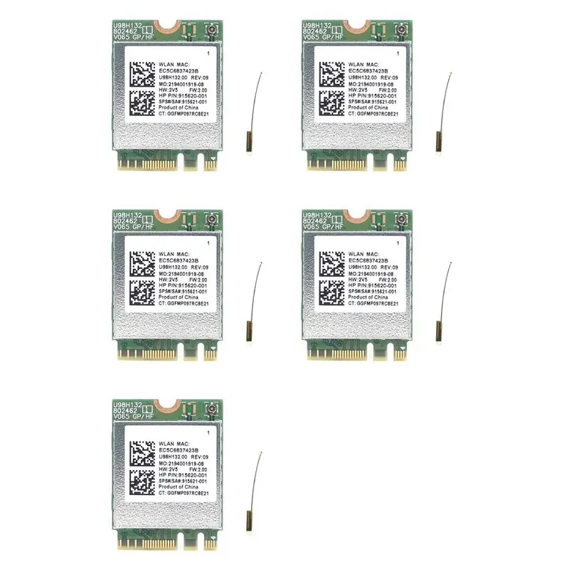 Фото ABIJ-5X RTL8821CE 802.11AC 1X1 Wi-Fi+BT 4.2 Combo Combo-адаптер SPS 915621-001 Беспроводная сетевая карта для HP Probook 450 G5 №1