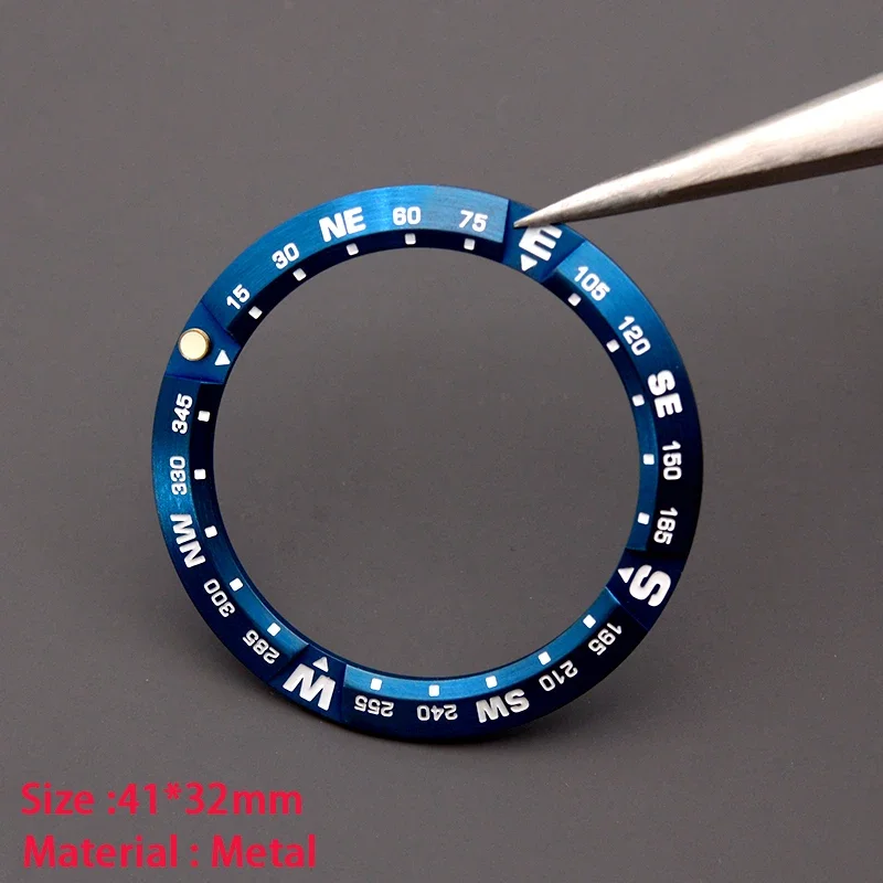 Вставка безеля для часов 41*32 мм нержавеющая сталь 316L подходит Samurai Black Series PROSPEX