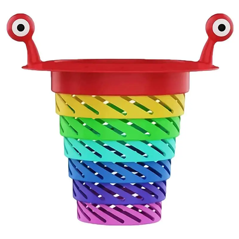 

Sink Strainer Bright Color Foldable Filter Basket Bathroom Sink Stopper Food Catcher For Kitchen Mesh Drain Hole Waste Collector