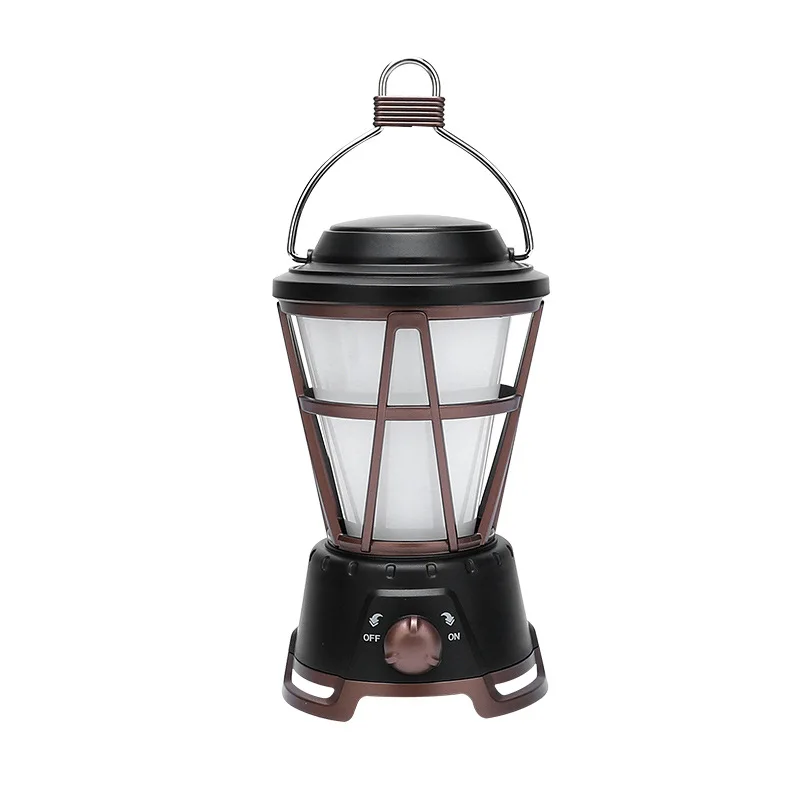 

New Outdoor Tent With Built In Battery LED Atmosphere Flame Camping Work Light