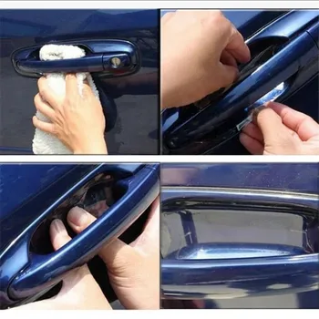 Car Stickers Anti Scratch Car Door Handle Invisible Protector Automobiles Handle Protection Film Styling Exterior Accessorie 5