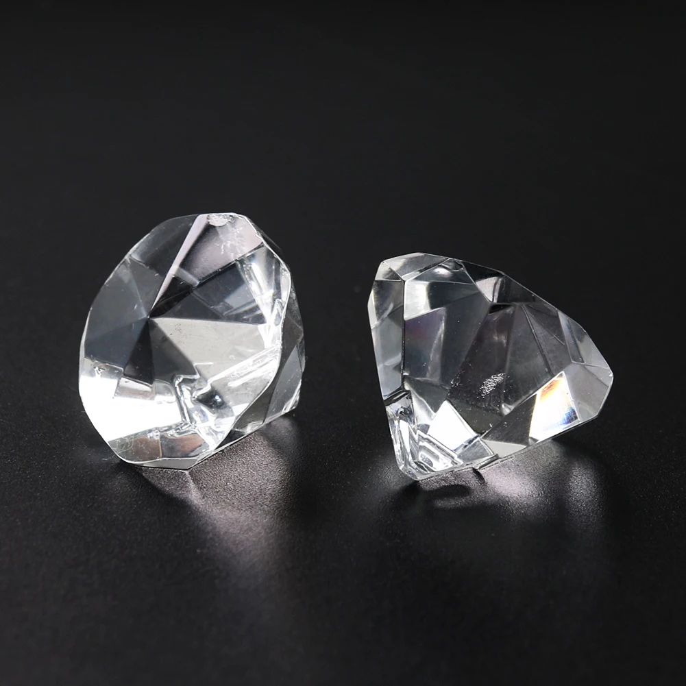 

2PC Diamond Shape Cone Crystal Chandelier Multi-faceted Prism Glass Suncatcher DIY Wedding Curtain Pendant Jewelry Accessory
