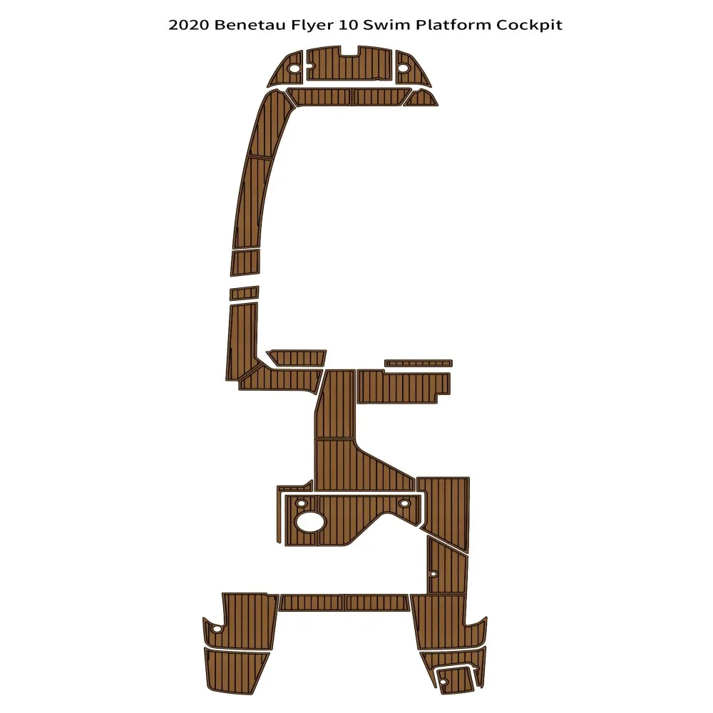2020 Beneteau Flyer 10 платформа для плавания кокпита лодка из тикового дерева напольный