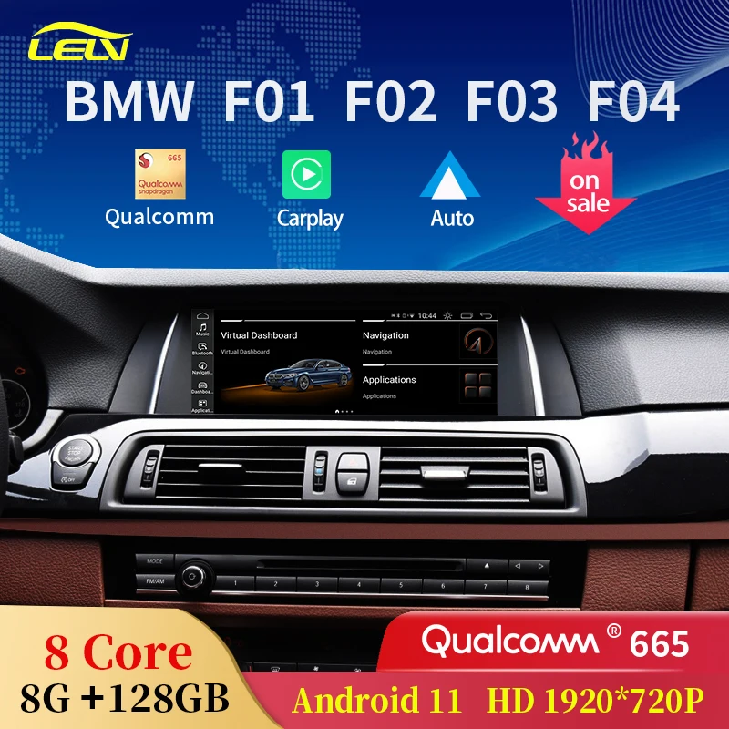 

Qualcomm665 8Core 8G 128G Android 11 Carplay Auto для BMW 7 Series F01 F02 F03 F04 центральный мультимедийный автомобильный видеоплеер Радио