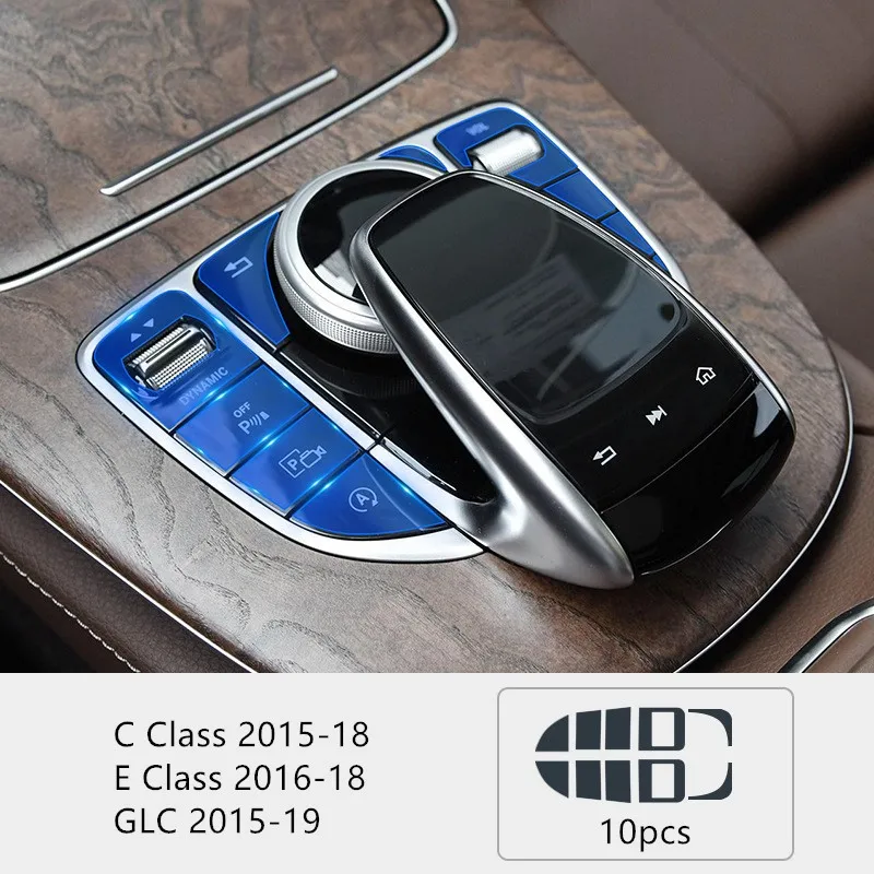 

Для Mercedes Benz C E G V GLC Class W205 W213 X253 W463 G463 G500 Автомобильная центральная консоль Мультимедийная кнопка мыши Защитная пленка из ТПУ