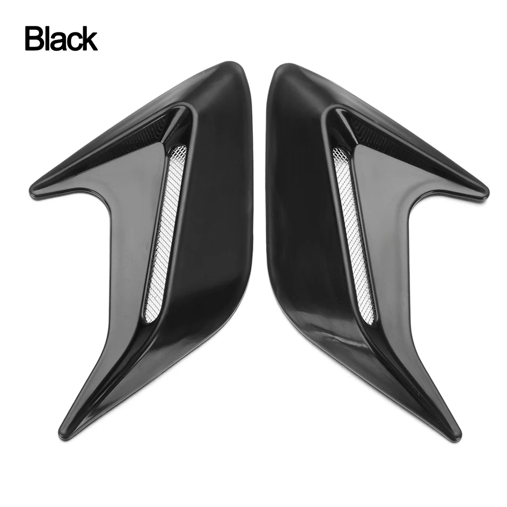 

1 пара декоративная Акула жаберная потоковая впускная капота автомобильные наклейки имитация впускного воздуха боковое отверстие