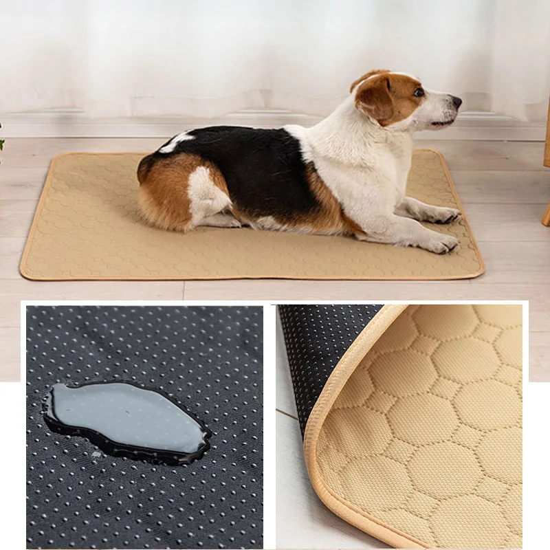 

Pet Diaper Pad Washable Reusable Dog Training Diaper Mat Four-layer Waterproof Urine Absorbent Cushion Protect Car Seat Cover
