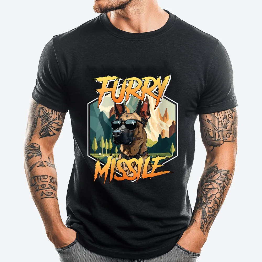 Женские футболки с бельгийской овчаркой Furry Missle K 9 для владельцев малинуа дешевая