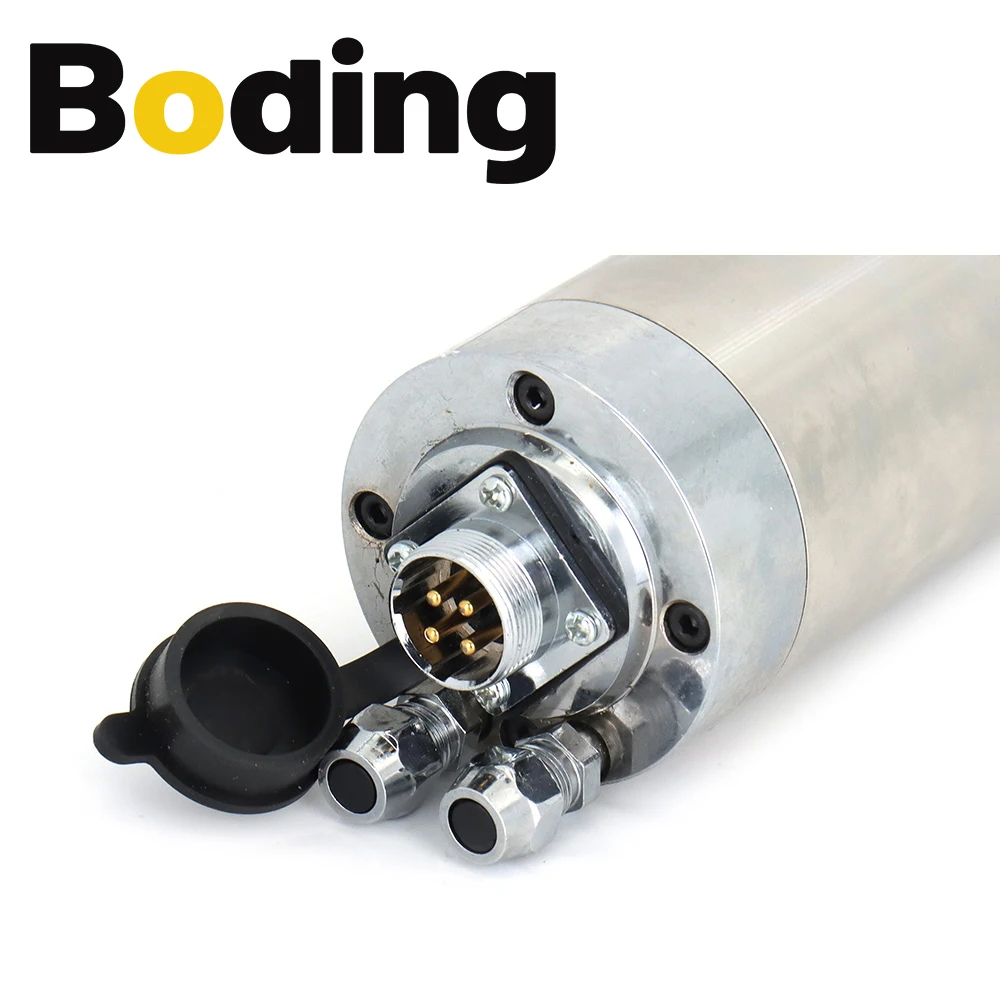 BODING 800 Вт двигатель шпинделя фрезерного станка с ЧПУ 220 В 5 А шпиндель водяным