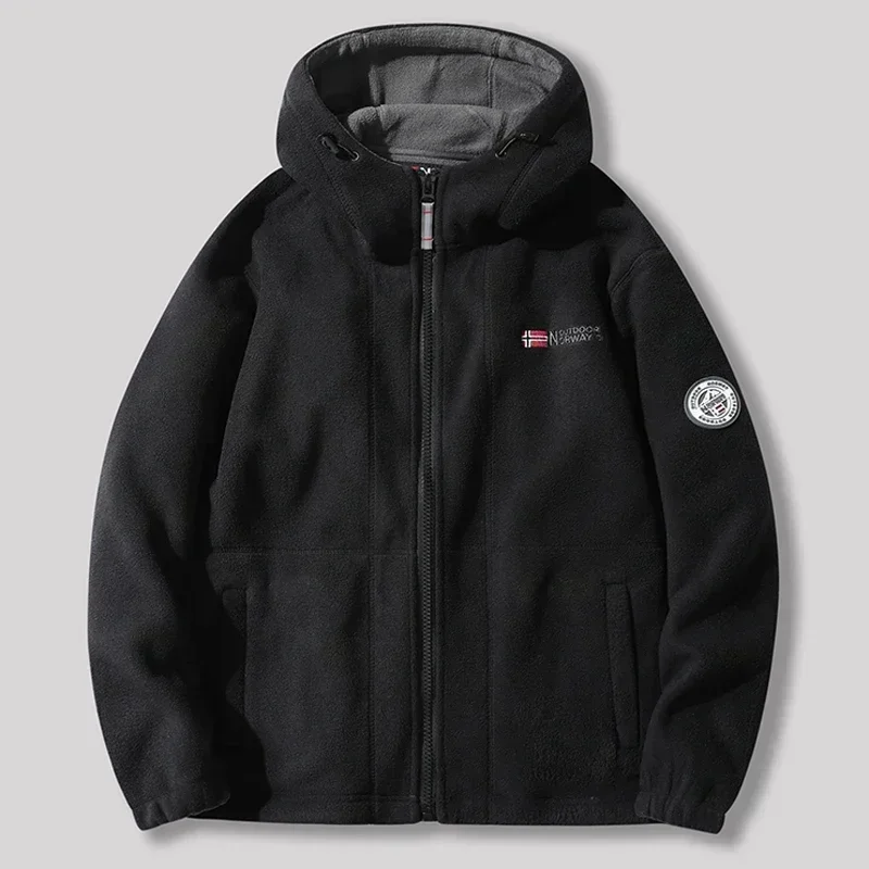 Мужская Флисовая Куртка мягкая теплая Рабочая куртка из овечьей шерсти для улицы