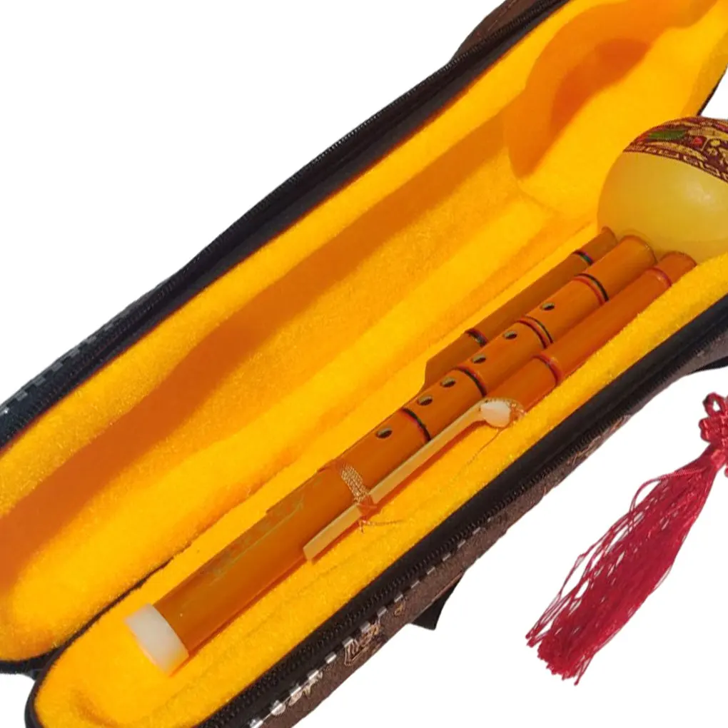 Флейта Hulusi флейта Cucurbit бамбуковая с футляром для начинающих меломана