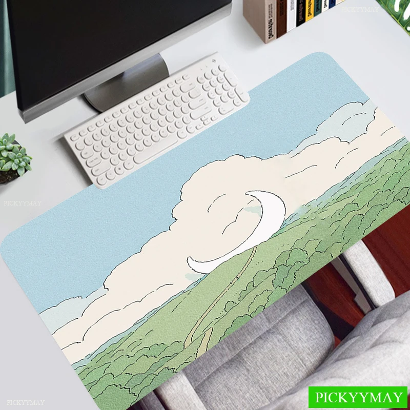 

Cute Plant Grass 80x30cm XL Lockedge Large Gaming Mouse Pad Computer Gamer CS GO Keyboard Mouse Mat Hyper Beast Desk Mousepad