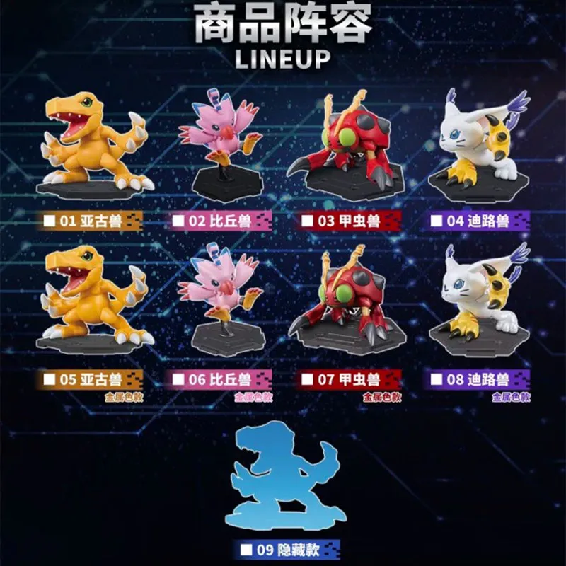 Фото Коллекционная аниме-фигурка Digimon Blind Box Vol 1, ПВХ, украшение для рабочего стола, подарок для взрослых коллекционеров аниме, в наличии №4