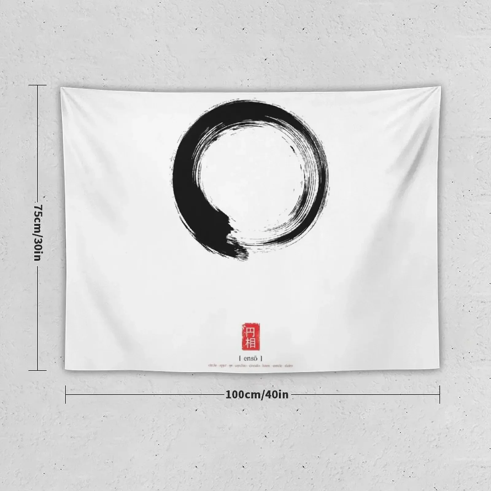 Enso/Japanese Zen Circle Плакат Гобелен Домашний Декор Эстетическое Украшение Эстетический