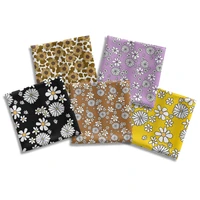 floral theme pattern print peach skin velvet pillowcase for making clothing bags decor for home sofa pillow cover 50145cm