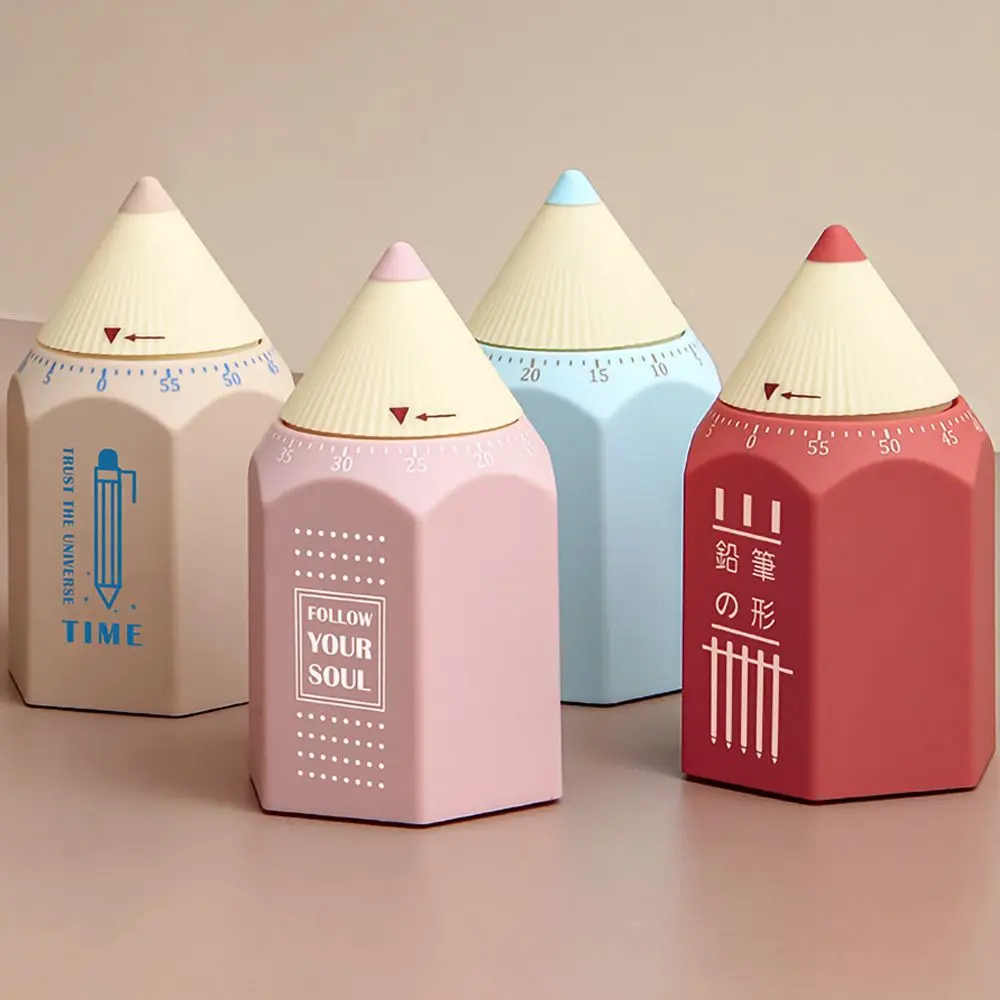 

Kitchen Pencil Timer 60 Minutes Count Square Cooking Up Alarm Sleep Clock , Mechanical Stopwatch Alarm Down Office Meeting