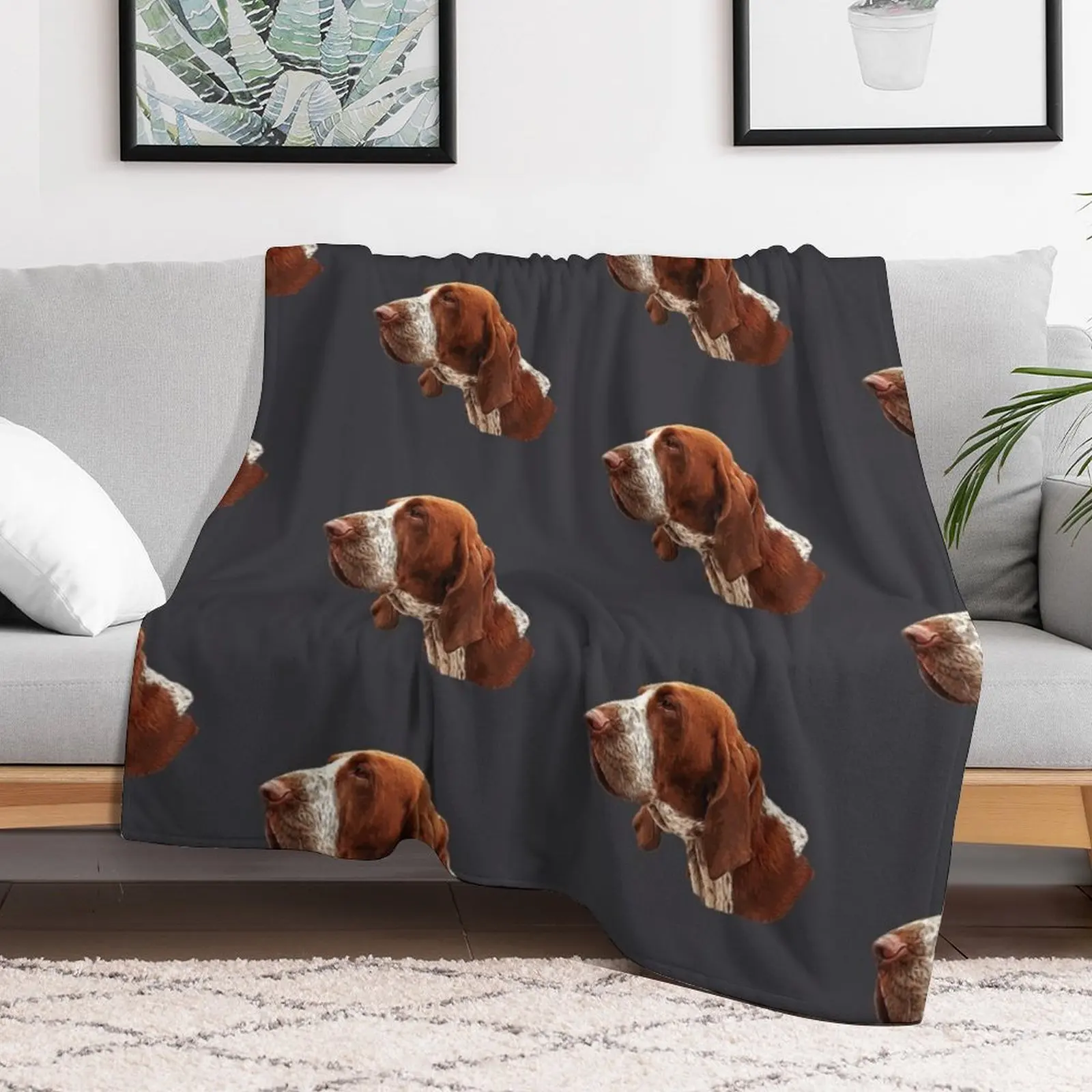 Пушистое одеяло Chestnut Bracco Italiano для малышей