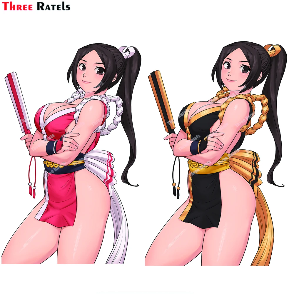 

Милые аниме наклейки Three Ratels D198 Shiranui Mai «Король бойцов» для украшения кузова автомобиля, автомобильные аксессуары, наклейка Waterproo