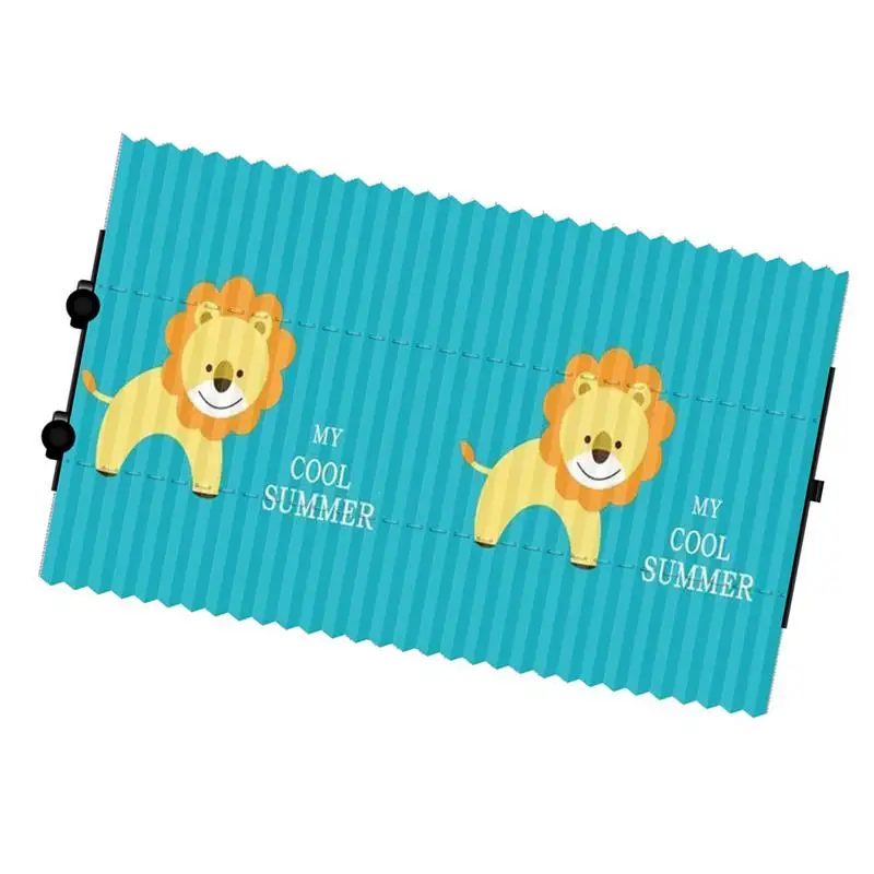 

Front Windshield Sun Shade Sun Visor Retractable Car Sun Shade With Little Lion Design Automatic Function Car Sun Shades With