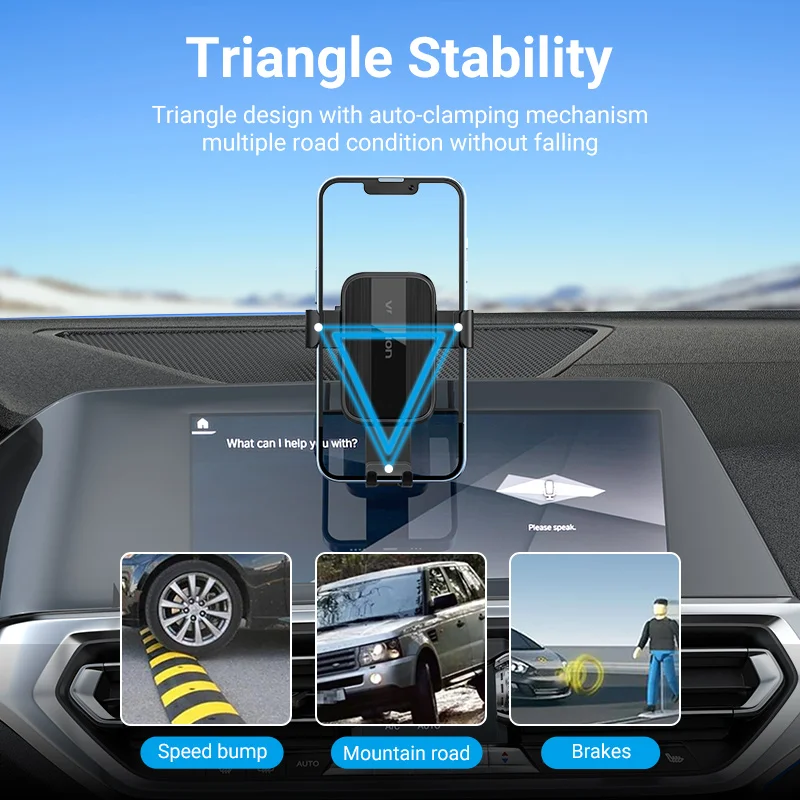 Vention Car Phone Holder Stand Suction Cup Adjustable Universal Holder Stand for iPhone 14 13 12 11Pro Xiaomi Samsung Huawei