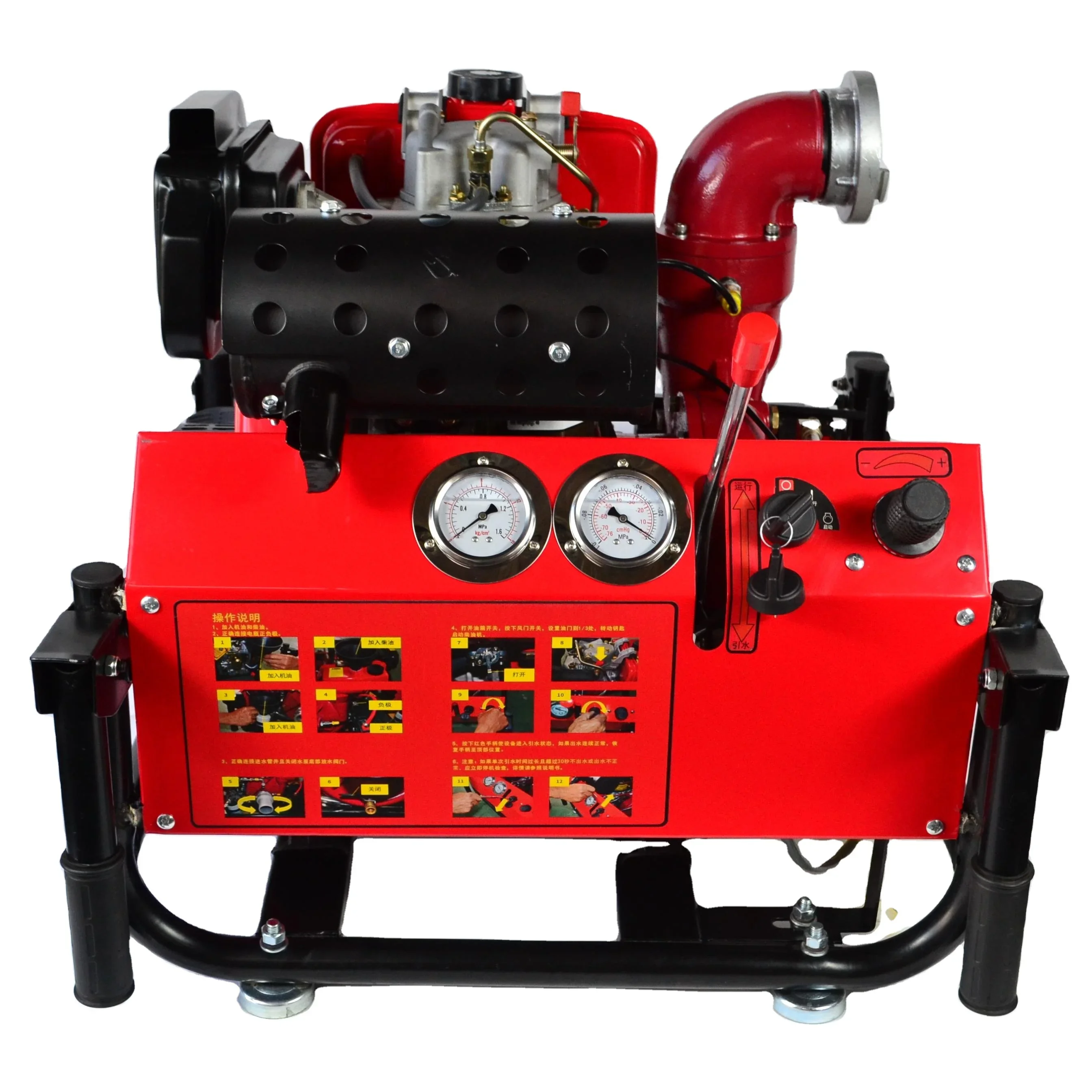 Новый тип 192F 13hp 2 5-дюймовый чугунный комплект пожарных насосов высокого давления