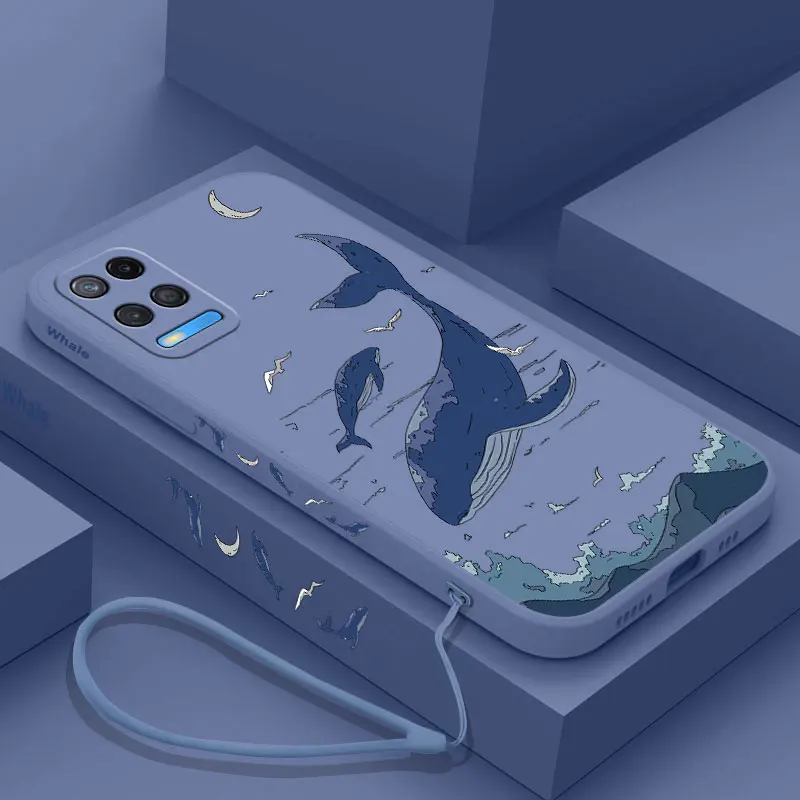 

Fantasy Whale Phone Case For OPPO A54 A74 A57 A96 A95 A94 A76 A72 A36 A95 A5 A15 A15S A16 A16K A9 A5 2020 Reno 8 7 6 5 F9 4G 5G