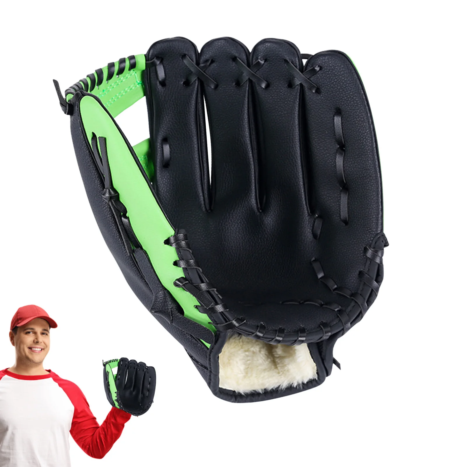 

Youth Baseball Glove Sports Baseball Glove For Kids Hand Throw Mitts Youth Baseball For Boys Girls Training Practice Equipment